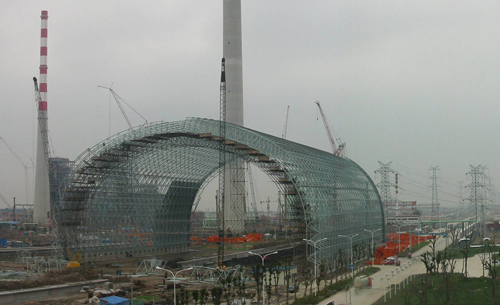 乌海发电厂球形网架